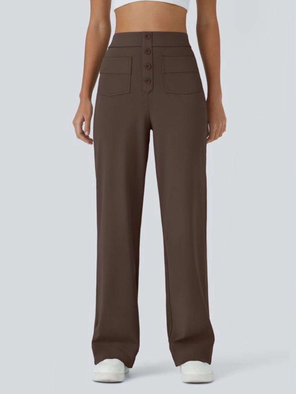 HALARA DayStretch High Waisted Pockets Straight Leg Casual Pants